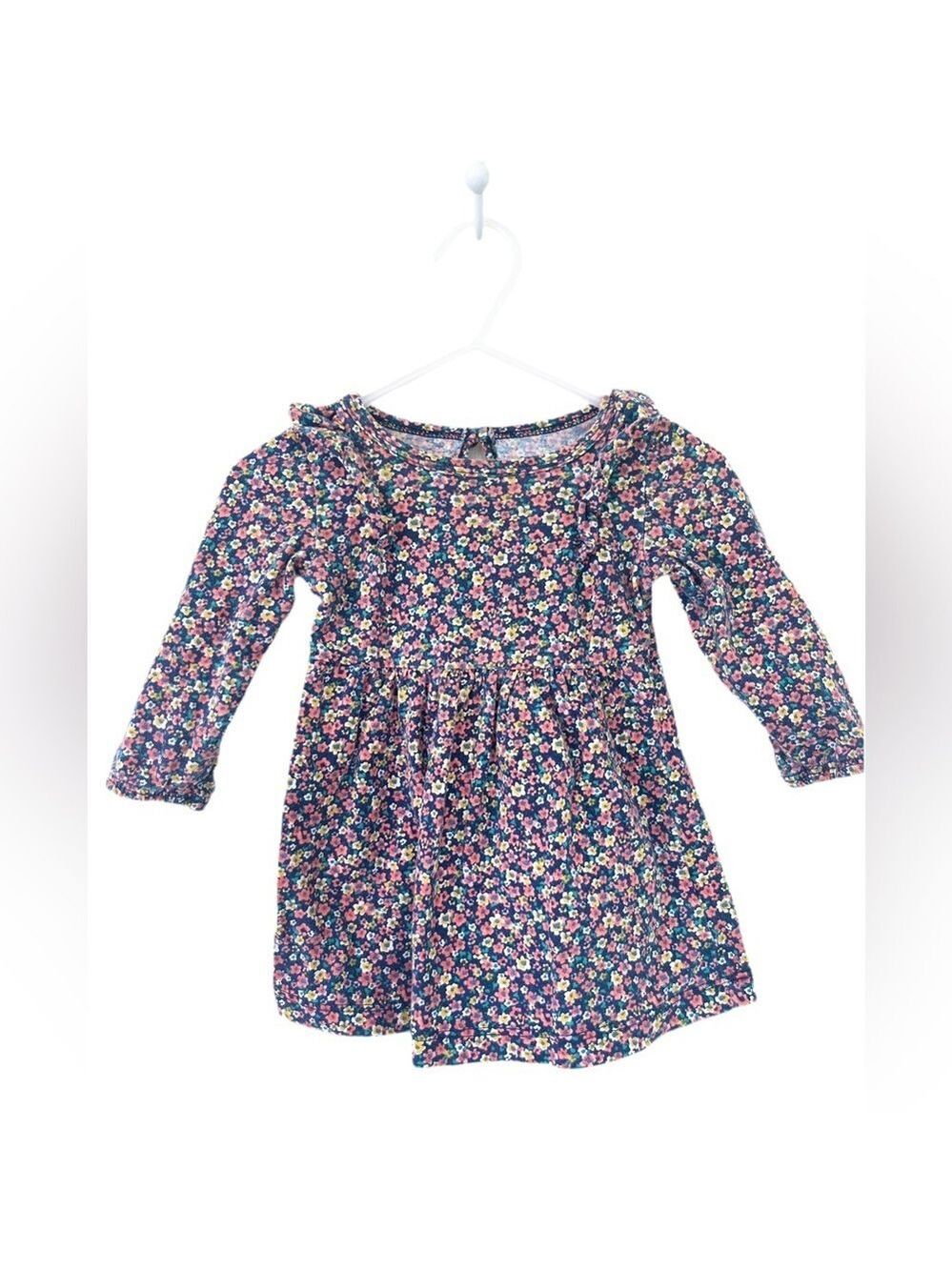 🩵 4/$20 Carter's Pink and Blue Casual Sundress‎ with Puff Sleeves